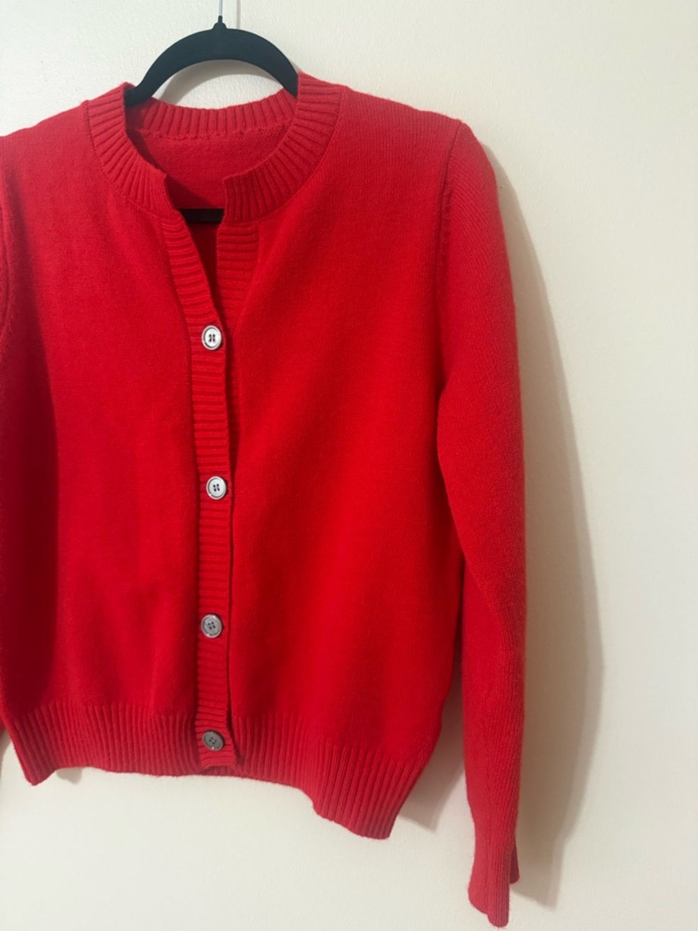 Elegant Classic Women’s Red Button Long Sleeve Cardigan , Size M Excellent Cond. - Picture 6 of 11